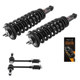 Maxpeedingrods Zyar0m Front Shocks Struts Sway Bar Suspension Kit For Toyota Sequoia 2001-07 4.7l V8