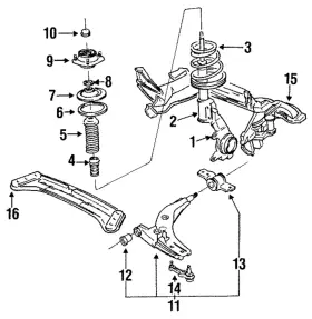 E026-34-900d Mazda Genuine Strut