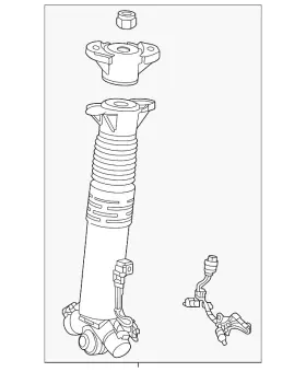 167-320-23-01 Mercedes-benz Genuine Strut