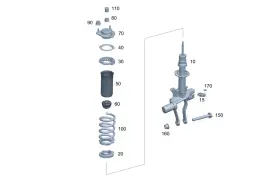192-320-68-01 Mercedes-benz Genuine Shock-absorber Strut