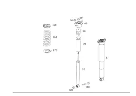 204-326-11-04 Mercedes-benz Genuine Shock Absorber