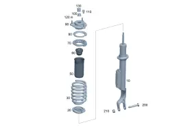 206-320-28-03 Mercedes-benz Genuine Shock-absorber Strut
