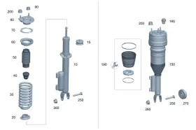 213-320-21-02-80 Mercedes-benz Genuine Remanufactured Air Suspension Strut 213-320-21-02-80 Mercedes-benz Genuine Remanufactured Air Suspension Strut