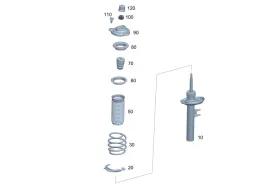 243-323-03-00 Mercedes-benz Genuine Shock-absorber Strut