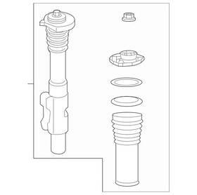 Mercedes-benz 907320120264 Genuine Mercedes-benz Suspension Shock Absorber