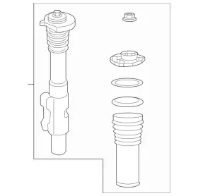 Mercedes-benz 907320120264 Genuine Suspension Shock Absorber