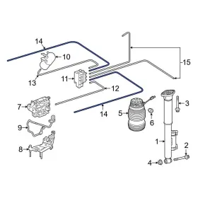 2203271045 Mercedes-benz Oe For Glc300 17-23 Air Suspension Compressor Line