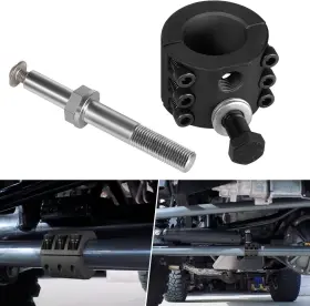 Moqp763 Mo-auto Steering Stabilizer Clamp&relocation Bolt For Jeep Wrangler 1-1/2 Inch Od Tie Rod