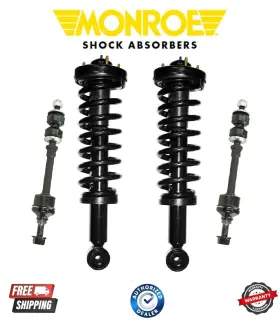 171362-gk80337 Monroe Complete Front Suspension Strut Coil Spring And Sway Bar For 05-08 Ford F-150 Rwd