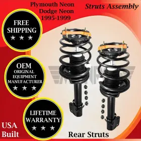 171960 Monroe Oem Rear Struts For 1995-1999 Dodge/plymouth Neon Lifetime Warranty