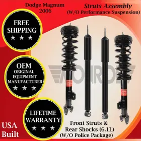 172408 Monroe Oem Front Struts And Rear Shocks For 2006 Dodge Magnum Lifetime Warranty
