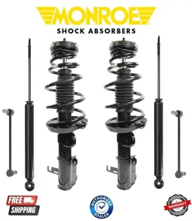 172663-172664-5689-gs50895 Monroe Complete Front Coil Spring And Rear Shock With Sway Bar Fits 12-17 Buick Verano