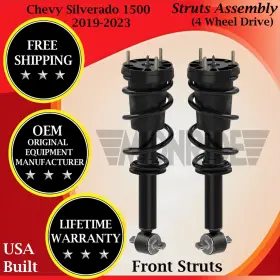 173116 Monroe Oem Front Struts For 2019-2023 Chevy Silverado 1500 4wd Lifetime Warranty