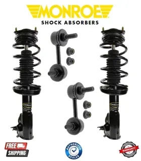 272284-272285-gk80768-gk80769 Monroe Complete Front Suspension Strut And Sway Bar Fits 06-11 Honda Civic