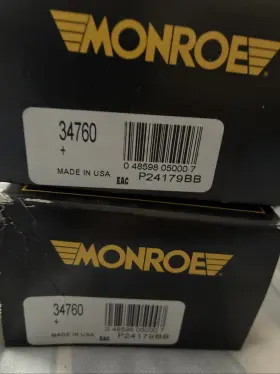 34760 Monroe Ford E-250 Econoline Sd Set Pair Front Shocks Monroe-gas-magnum Shock