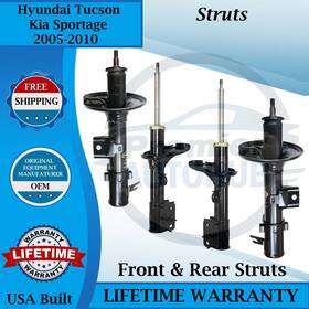 Monroe 72220 72219 72222 72221 Oem Front And Rear Struts 2005-2010 Hyundai Tucson/kia Sportage 9yr Warran
