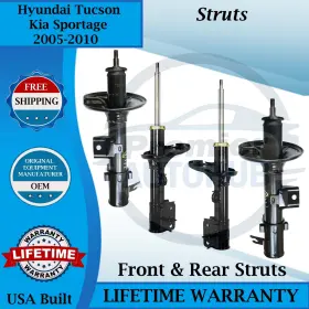 72221 Monroe 72220 72219 72222 Oem Front And Rear Struts 2005-2010 Hyundai Tucson/kia Sportage 9yr Warran