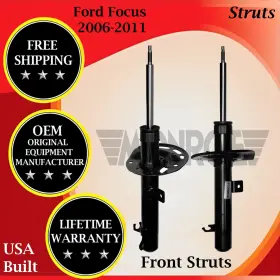 72258-72257 Monroe Genuine Oem Front Struts For 2006-2011 Ford Focus Lifetime Warranty
