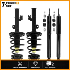 Pmts250813001397 Monroe Front Struts With Coil Spring Rear Shock Absorbers Fits 2015-2020 Toyota Sienna