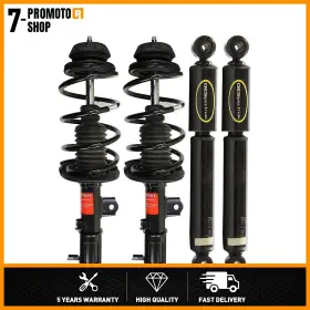 Pmts250813082695 Monroe Front Struts With Coil Spring Rear Shock Absorbers Fits 2012-2017 Kia Rio