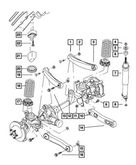 Mopar 05014730am Genuine Suspension Shock Absorber Package 5014730am