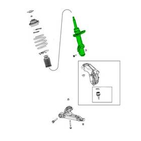 Mopar 5168583af Suspension Strut Front Left For 2014 2018 Cherokee Jeep