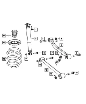 68029959aa Mopar Genuine Suspension Shock Absorber Kit