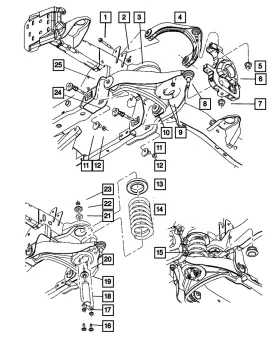 68045523aa Mopar Genuine Shock Absorber