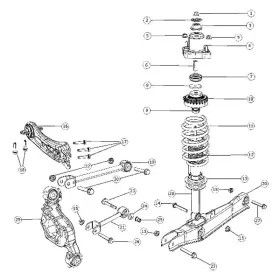 68068867ae Mopar For Dodge Journey 15-20 Rear Driver Or Passenger Side Shock Absorber