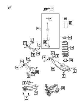 Mopar 68224868ad Genuine Suspension Shock Absorber Kit