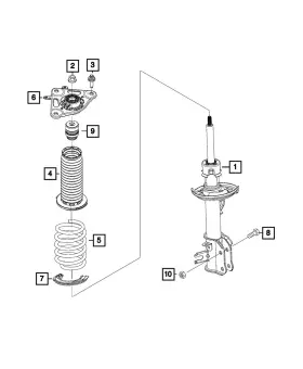 68290258ab Mopar Genuine Suspension Strut