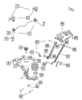 68270283aa Mopar 68295497aa Genuine Suspension - Shock