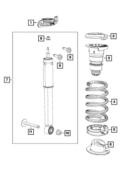 68312670ac Mopar Genuine Shock Absorber