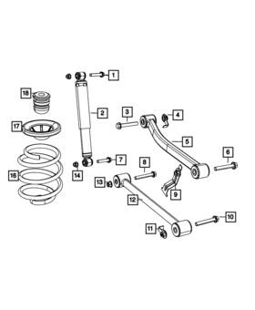 Mopar 68382850ab Genuine Suspension Shock Absorber Kit