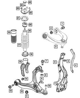 Mopar 68531344ab Genuine Suspension Shock Absorber Kit Left