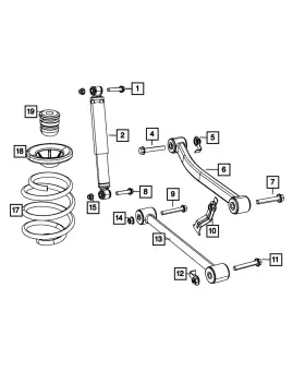 68638602aa Mopar Genuine Suspension Shock Absorber Kit