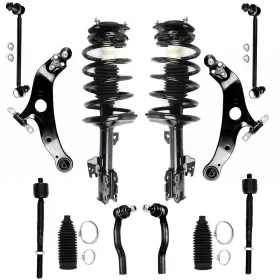 12297003 Motofatory For Toyota Sienna 04-06 Awd Lower Control Arm Front Shocks Ball Joint Tie Rod