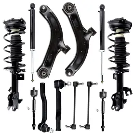 12319967 Motofatory For Nissan Versa 2007-2012 Tie Rod Ends Rear Shocks And Front Struts Control Arms