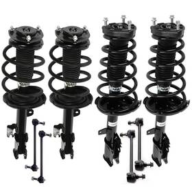 Motofatory 12320056 For Toyota Highlander Fwd 2008-2011 Sway Bars Outer Tie Rods Front And Rear Struts