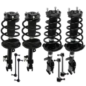 12320056 Motofatory For Toyota Highlander Fwd 2008-2011 Sway Bars Outer Tie Rods Front And Rear Struts