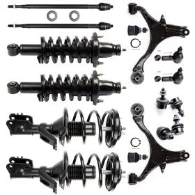 12320063 Motofatory For 01-05 Honda Civic Lower Ball Joints Control Arms Tie Rod Sway Bar Struts