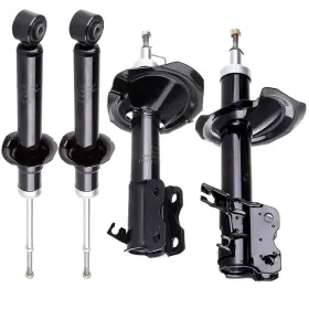 13385195 Motofatory For 02-04 Infiniti I35 01-03 Nissan Maxima Black Steel 4pcs Shock Absorbers