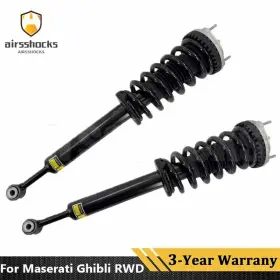670008896 Mscarsparts 2x Front L R Shock Struts Assys For Maserati Ghibli Rwd 2014-2019 3.0l