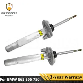 31316785530 Mseecaps 365129659714 Pair Front Left Right Shock Absorbers With Edc Fit 2001-2008 Bmw E65 E66 750i 760li