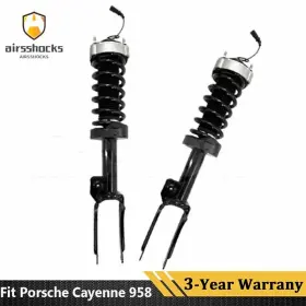 95834304330 Mseecaps Pair Front Shock Struts Assys Pasm For Porsche Cayenne 958 Vw Touareg 2011-2018