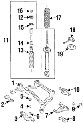 56210-30p25 Nissan Genuine Shock Absorber 56210-30p25 Nissan Genuine Shock Absorber