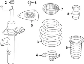 E4303-5mp1d Nissan Genuine Strut
