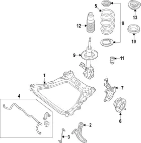 E4303-5mr4b Nissan Genuine Suspension Strut
