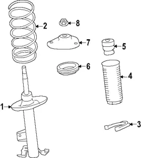 E4303-7ba0a Nissan Genuine Strut