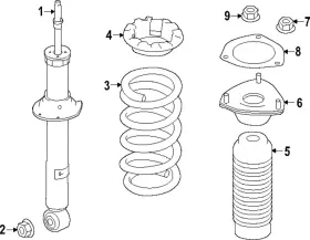 E6110-6gp0b Nissan Genuine Suspension Strut